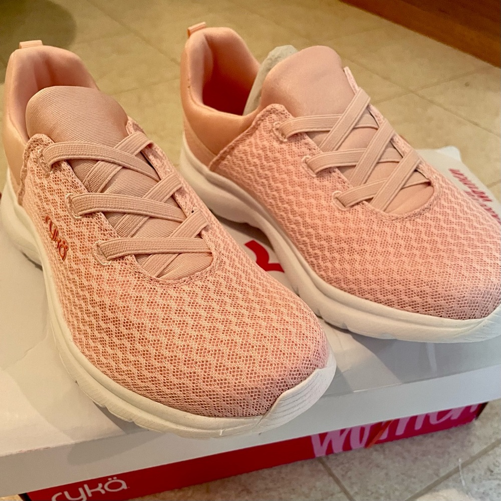 Ryka Womens Whim Pink Lightweight Memory Foam Walking Shoes Sneakers NWT